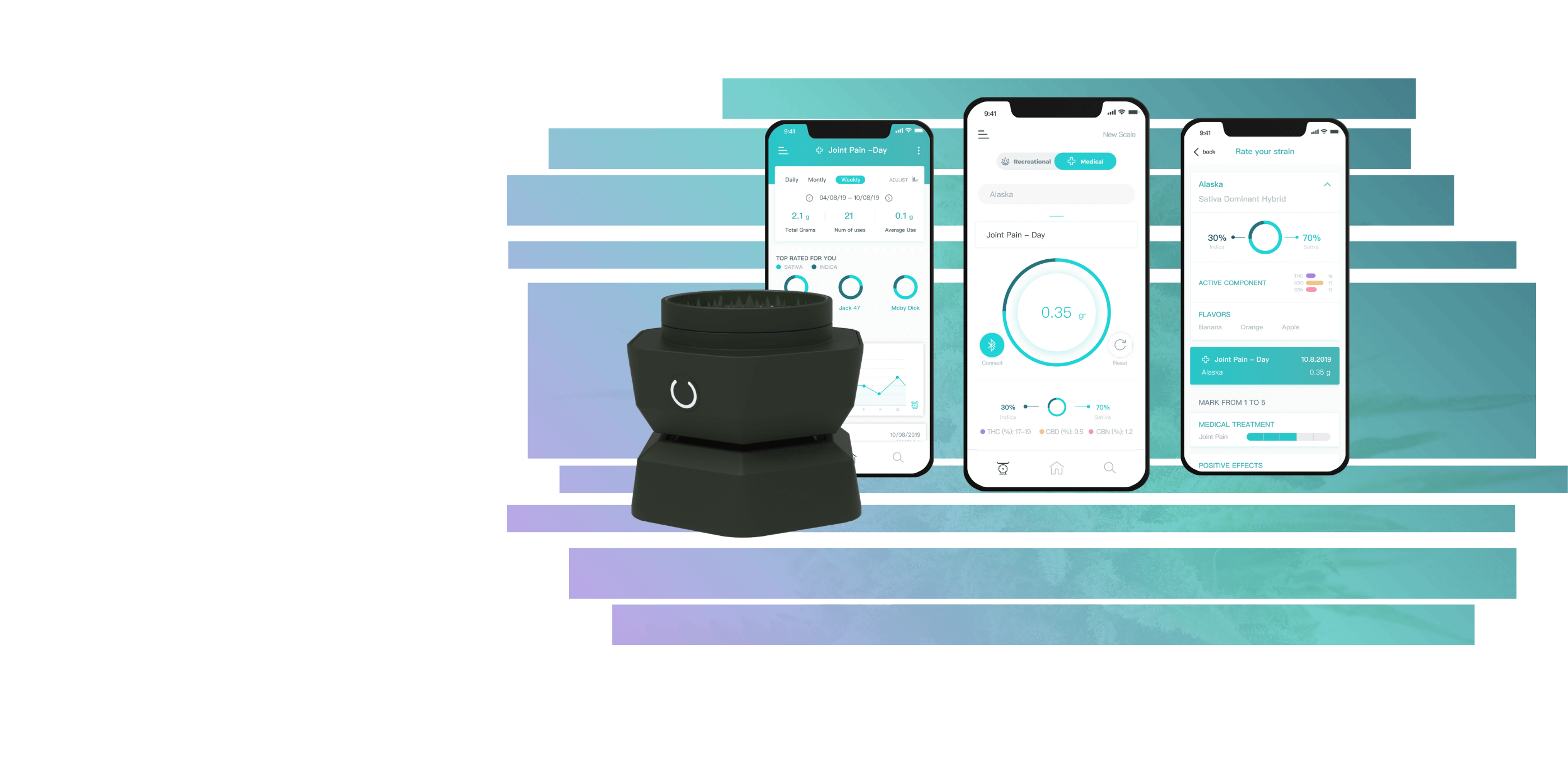 Herb grinder for medical use